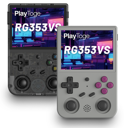 RG353VS Retro Handheld Game Console Linux System, 3.5 Inches IPS Screen 64G TF Card