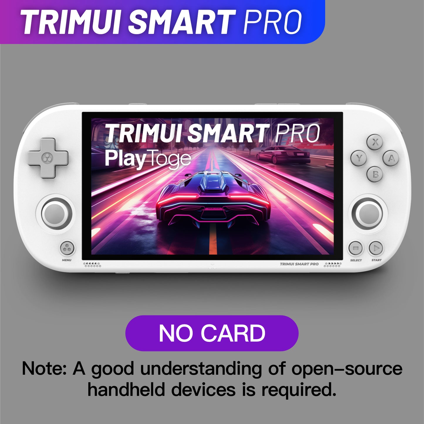 Trimui Smart Pro, Handheld Game Console, 4.96 Inch IPS 1280x720 Screen, 5000mAh 6+Hours Battery, Support Wireless Network