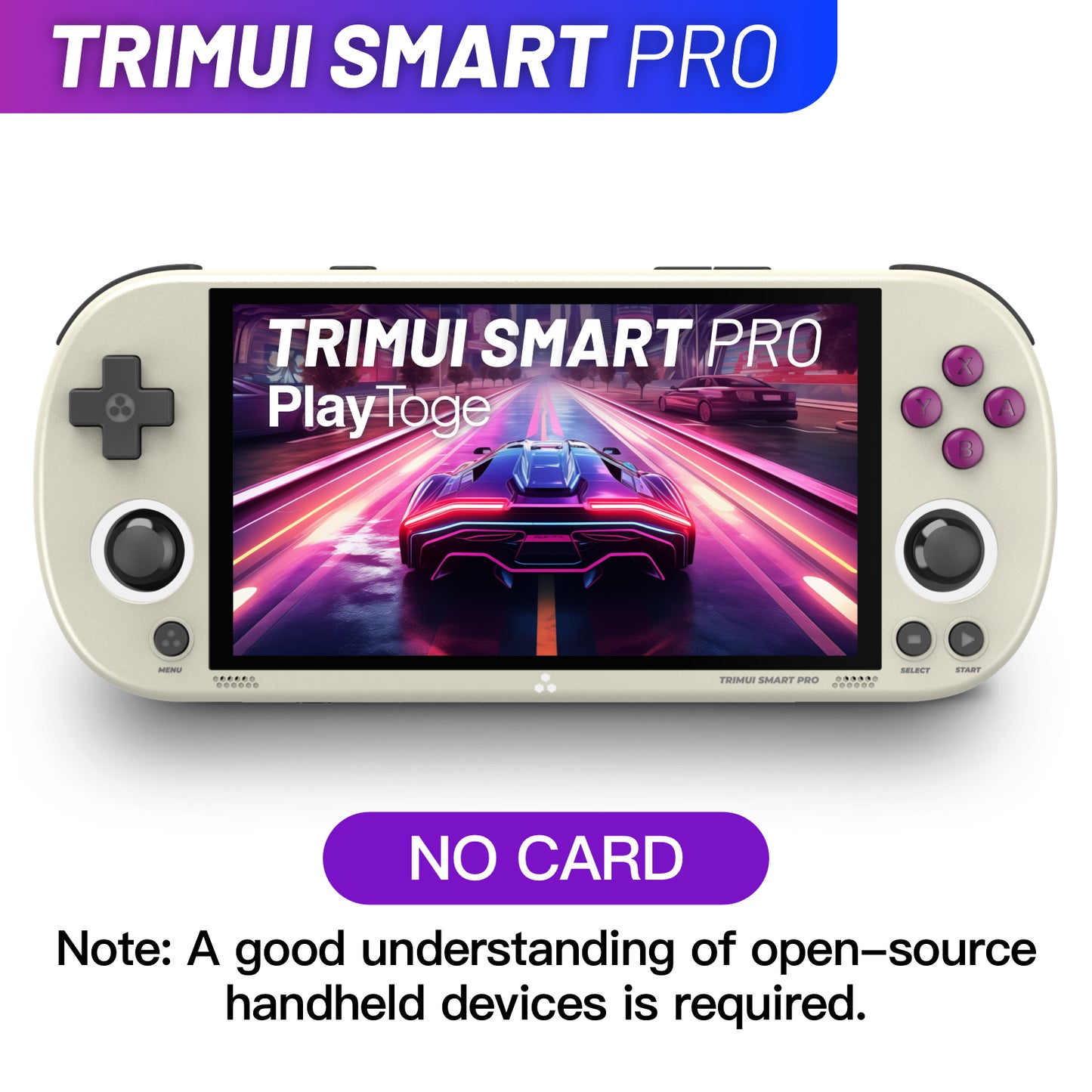 Trimui Smart Pro, Handheld Game Console, 4.96 Inch IPS 1280x720 Screen, 5000mAh 6+Hours Battery, Support Wireless Network